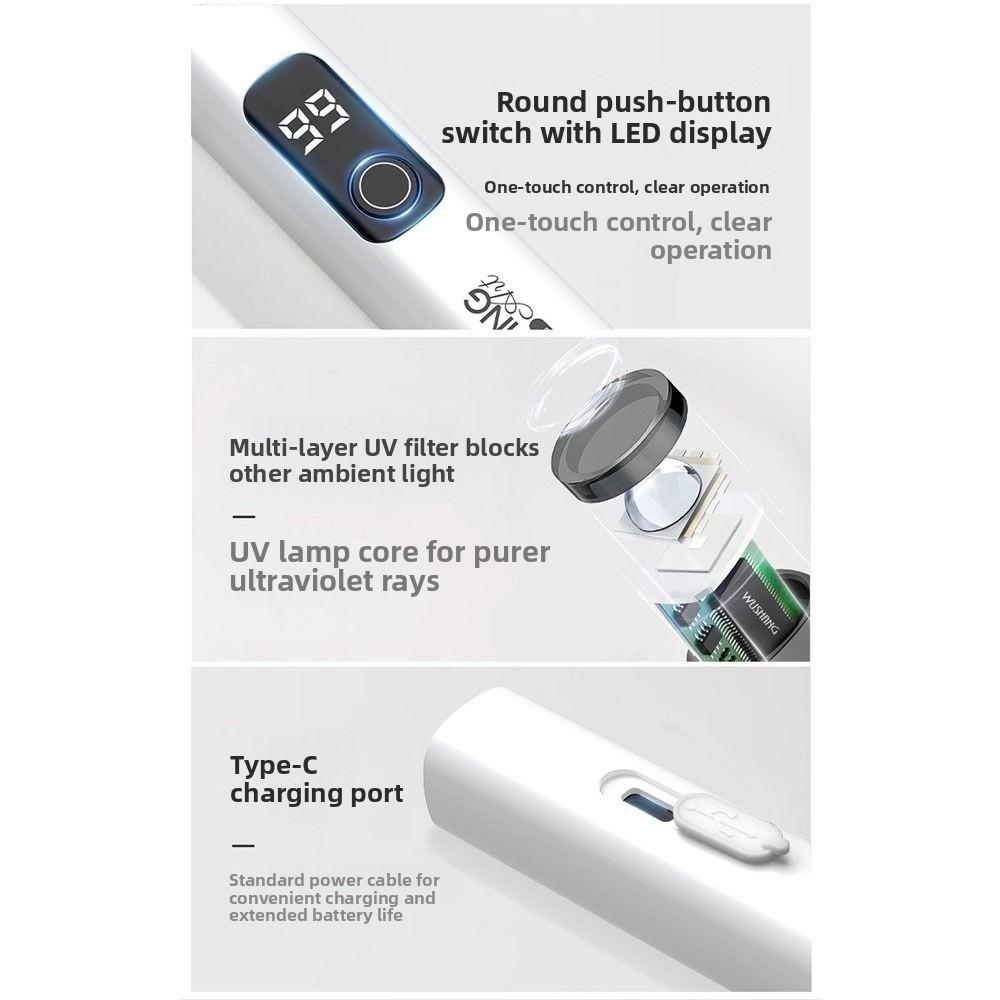 UV Pen-Style Nail Dryer with LED Display Gel Polish Drying Lamp UV Led Lamp Nail Art Tools