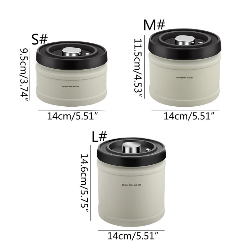 Герметичный контейнер из нержавеющей стали для кофейных зерен, молотого кофе, чая, сахара, орехов, бобов