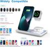 MingX 3-in-1 Wireless Charger for iPhone 14/13/12/11 Series AirPods 3/2 iWatch 7/6/SE/5/4/3/2 Fast Charging Stand