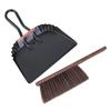 Большой ручной металлический совок для пыли и набор щеток для уборки на террасе, в машине, для животных, на открытом воздухе, прочный металлический край, ровный по отношению к полу