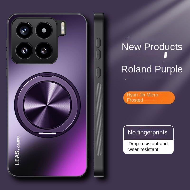 For Xiaomi Mi 15 Pro Case Hard Matte With Ring Stand Magnetic Protective Back Cover Case For Xiaomi Mi 15 14 13 12X 11 10 Shell