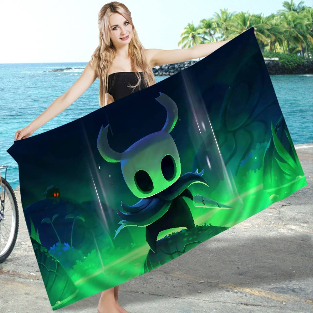 Игровое полотенце H-Hollow Funny Knight Аниме Пляжное полотенце для плавания Мягкое впитывающее полотенце для лица Детские подарки для детей Путешествия Кемпинг Спортзал