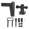 Adjustable Trailer Hitch Ball Mount 6 Inch Drop Rise Heavy Duty Tow Hitches for 2 Inch Hitch