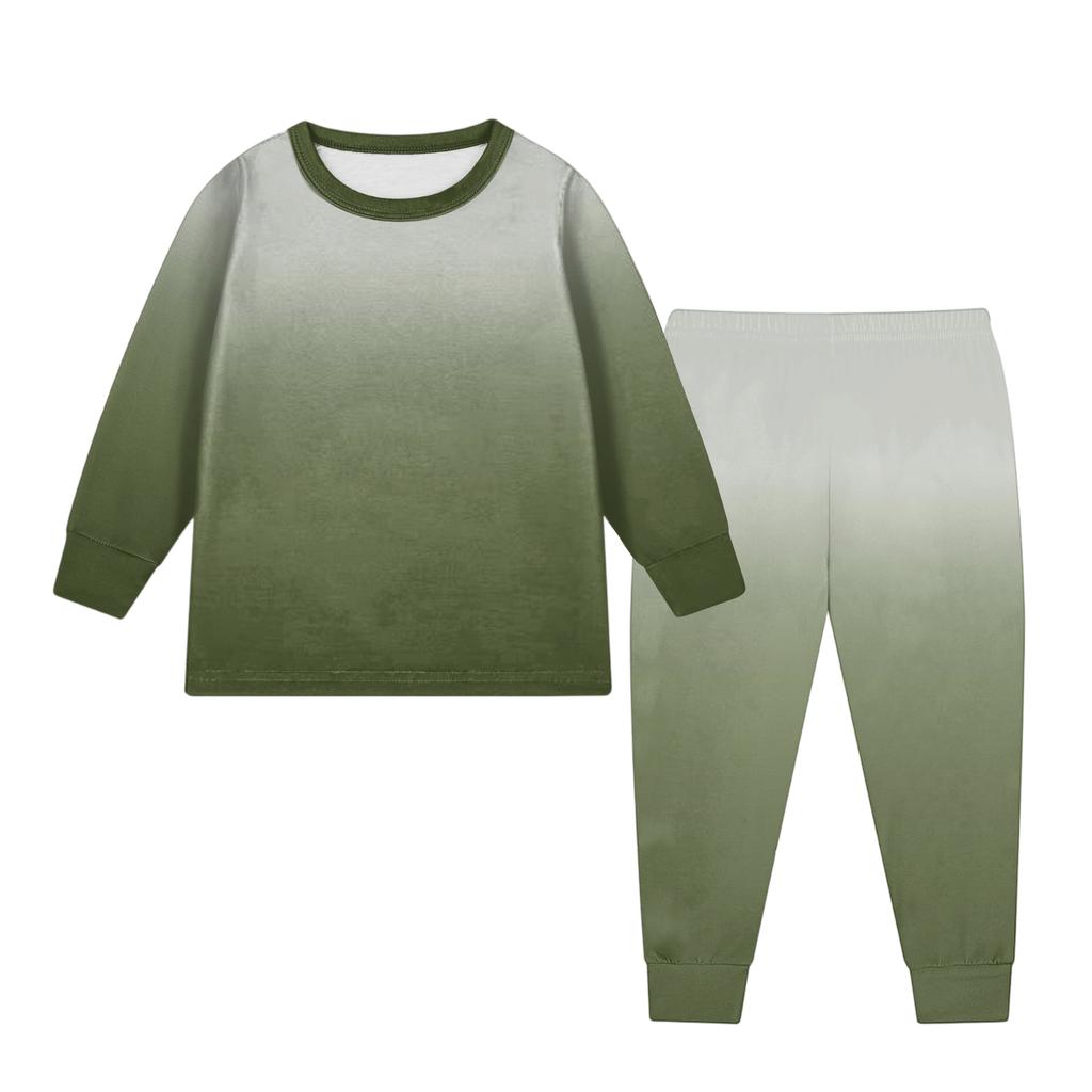 Детский модный костюм юбка топ с круглым вырезом и длинными рукавами брюки