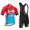 Mens Cycling Jersey Bib Shorts Set Breathable Quick-Dry Short Sleeve Performance Apparel Road Bike Riding