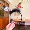 Spider Halloween Feather Headband Cartoon Ghost Headband Trendy Pumkin Hairband  Girl
