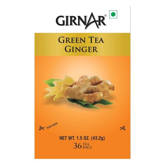 Зеленый чай Girnar с имбирем (36 чайных пакетиков)