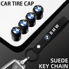 Колпачки на ниппель колеса автомобиля Авто Замшевый ремешок для ключей Брелок Металлический Для M M5 M6 X3 X5 X6 X4 E30 E39 E46 E60