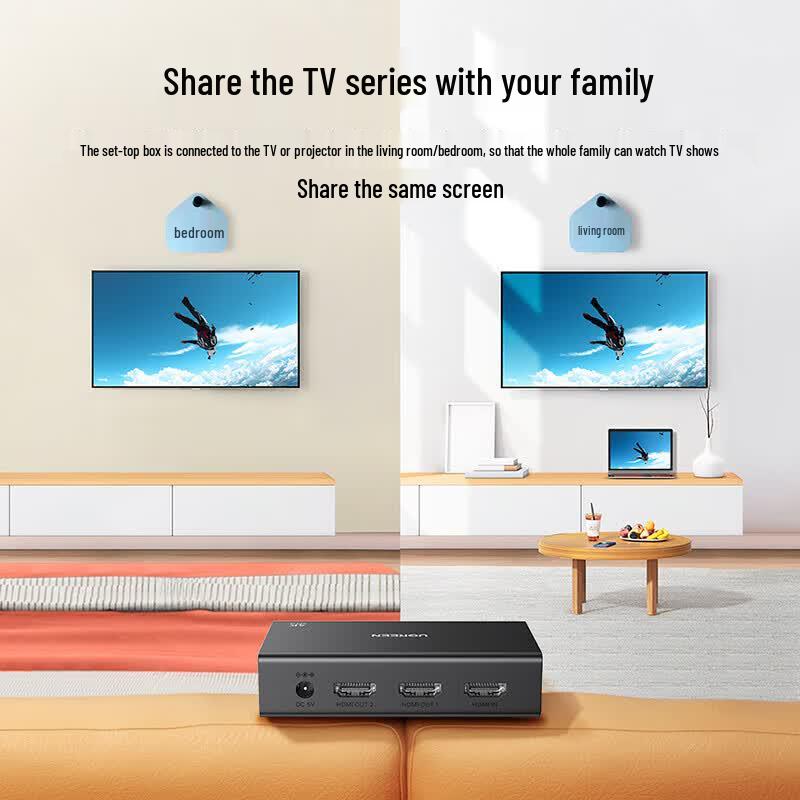 Ugreen 4K HDMI разветвитель 1x2