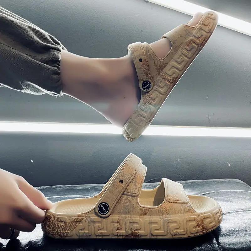 Outdoor Eva Sandals Man Beach Platform Slippers for Men Low Price Comfortable 2025 Style Cheap Liquidation Trend Shoes