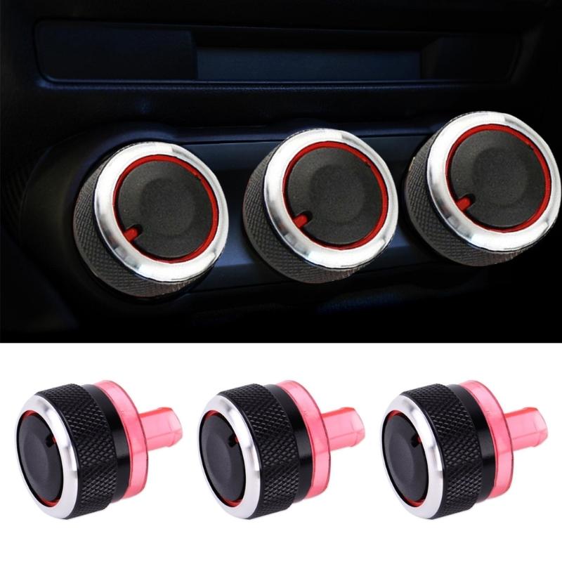 3 Pack Air Conditioning Control Knobs Button For 206 207 Enhancing Driving Experience Efficient Temperature Management