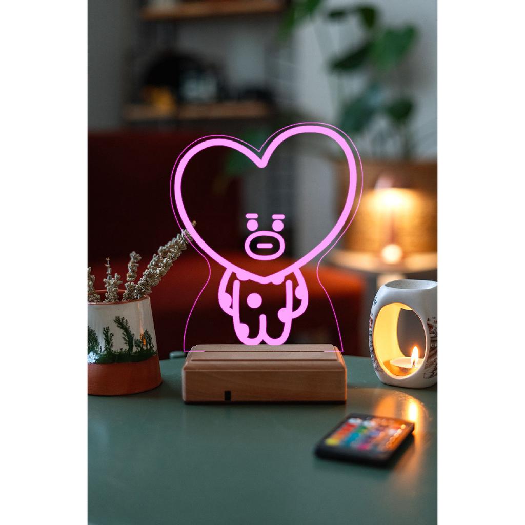Bt21 Tata Bts Taehyung 16-цветный ночник с управлением