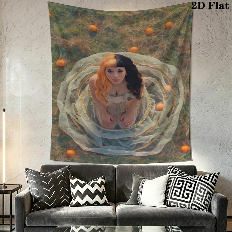 Melanie Martinez Wall Tapestry Aesthetic Wall Hanging Printed Fabric Blanket Decorative Tapestries for Bedroom Living Room Home Decor