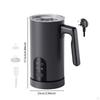Electric Milk Frother and Steamer Simple Drink Mixer for Cream Coffee Matcha White