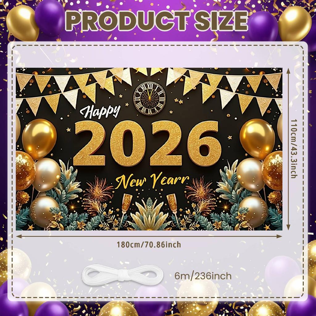 2026 Праздничная витрина Блестящие акценты 2026 Праздничный фон 2026 Витрина мероприятия Цветные шары Фон для вечеринки в честь Нового года