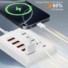 10-портовое быстрое USB-зарядное устройство, удлинитель, концентратор с несколькими портами, адаптер, розетка, настольная зарядная станция, адаптер электрической розетки USB Type C