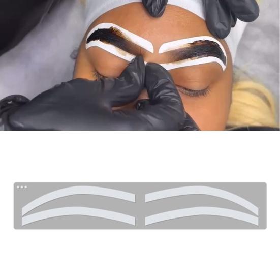 1 Set Eyebrow Stencil Sticker 3 Styles Disposable Brow Shaping Mapping Guide Card Eyebrow Airbrush Tattoo Auxiliary Template Tinting Sticker
