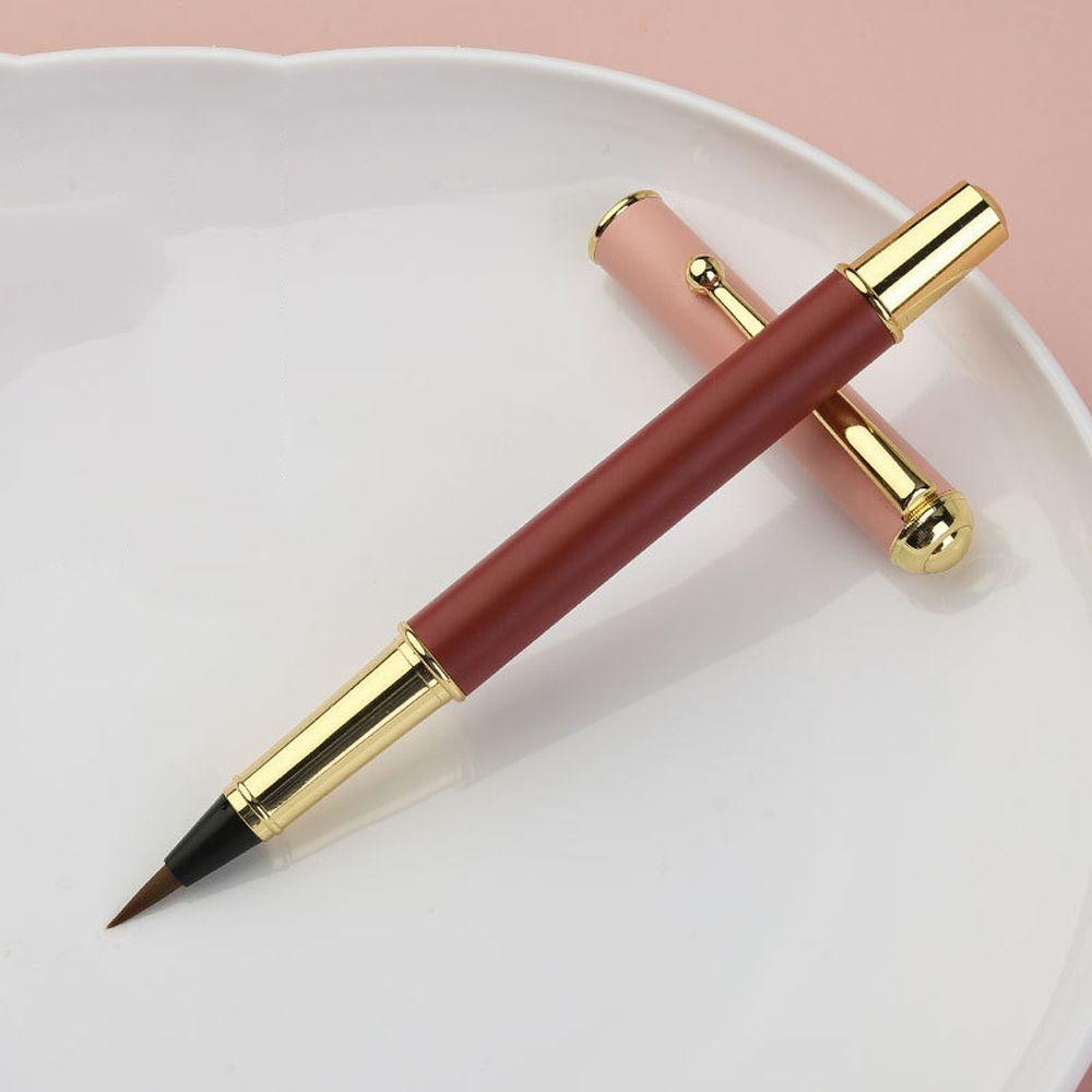 Soft Head Soft Weasel Hair Fountain Pen Calligraphy Brushes Small Regular Script Brush Ink Pen