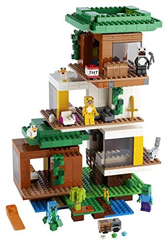 LEGO Minecraft Домик на дереве 21174, Игрушка, Блоки, Видеоигра, Дом, Для мальчиков и девочек, Возраст 9 лет и старше