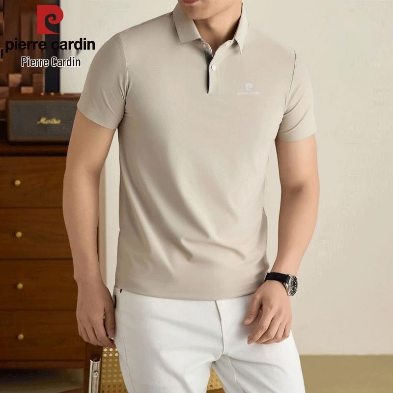 Pierre Cardin Мужская рубашка-поло в стиле business casual, устойчивая к складкам
