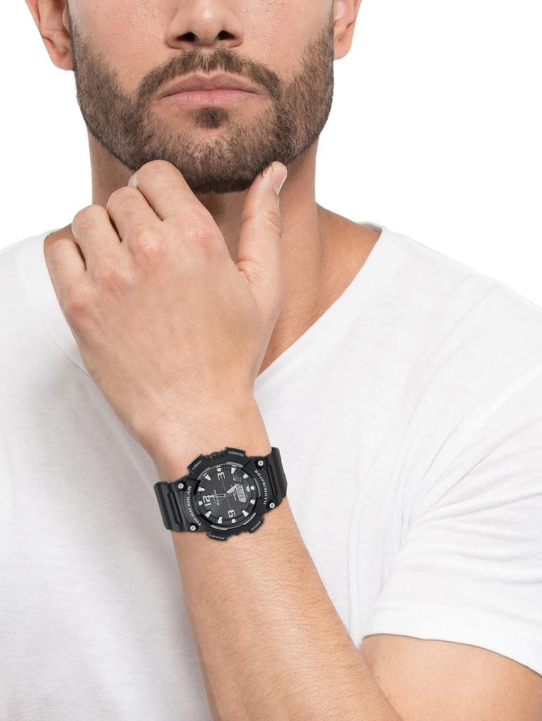 Casio AQ-S810W-1A Мужские солнечные аналогово-цифровые (комбинирование) Часы, Импортные