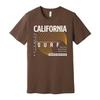 Унисекс футболка с графическим принтом California Surf с оранжевым дизайном концентрической волны Su