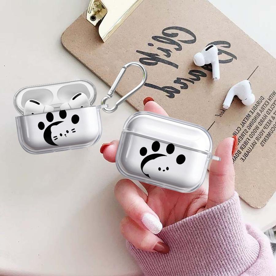 Милый След Кот Собака Прозрачные Чехлы для Наушников Чехол для Airpods 1 Pro Pro2 2 4 Pro3 3