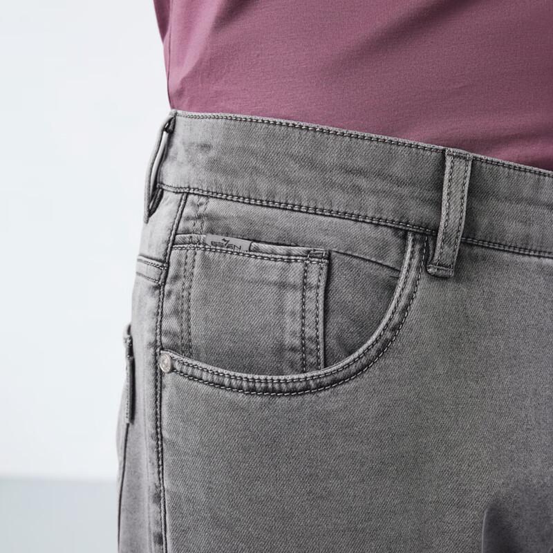 Мужские джинсы прямого кроя из выстиранного денима Septwolves