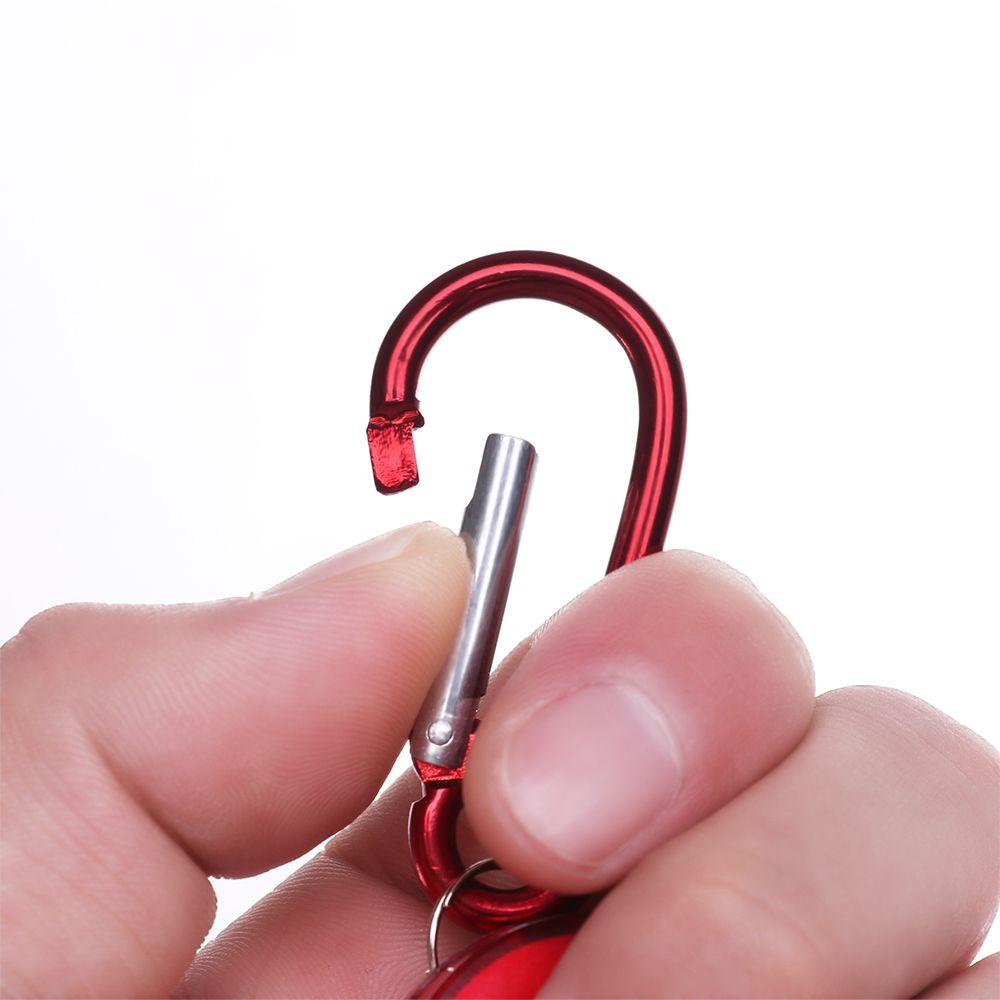Carabiner Safety Coil Badge Retractable Key Chain ID Card Holder Keychain Pendant Fishing Key Ring