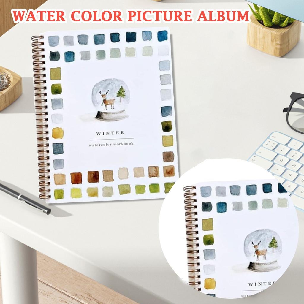 Рабочие тетради по акварели, рабочие тетради по акварели для начинающих, принадлежности для рисования художественных промыслов, акварельные книги для детей, взрослых, подростков