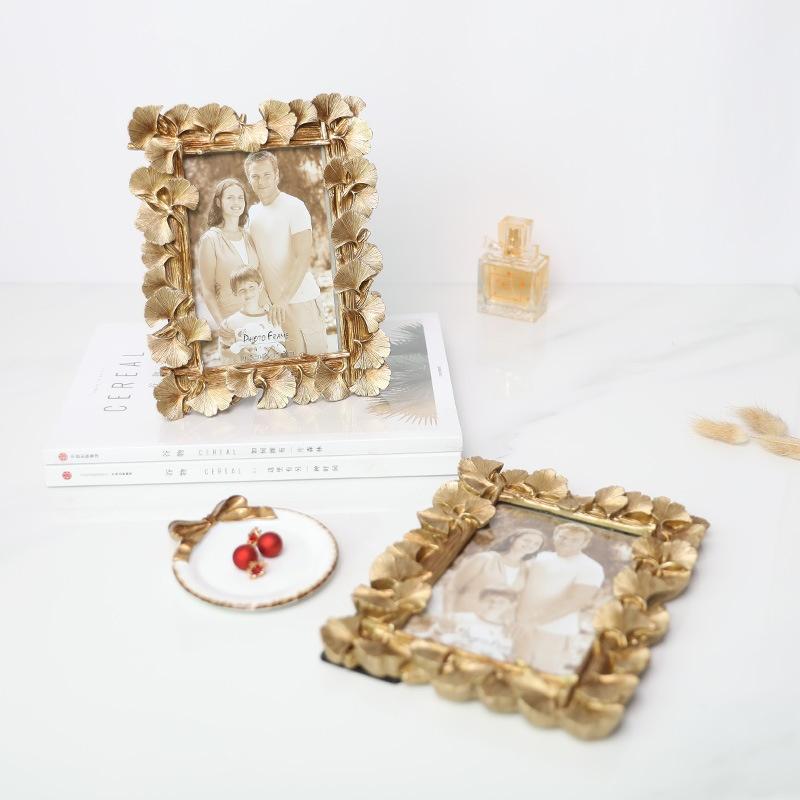 Новый европейский золотой лист гинкго 6 дюймов креативный узел свадебная фоторамка декоративные украшения