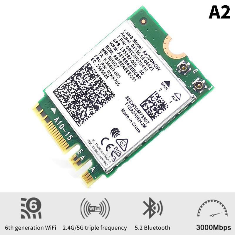 Для ноутбука ПК Wi-Fi 6E Ax210 Bluetooth 5.2 M.2 Беспроводная карта Ax210Ngw 2,4 ГГц 5 ГГц 6 ГГц 5374 Мбит/с 802.11Ax Ax200 Адаптер