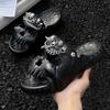 Skull Slippers for Men Trend Summer Slippers Platform Shoes Women's Beach Sandals Womens Shoes Outside Design Free Shipping