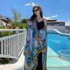 Summer retro outdoor silk scarf ethnic style shawl scarf women's desert travel dual-purpose spring and autumn versatile fashion scarf