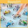 Simulation Mini Inertial Transparent Double Layer Graffiti Car Children Toy For Toddler Play