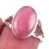 Natural Rhodochrosite Gemstone Handmade 925 Solid Sterling Silver Ring S.6 W4q55