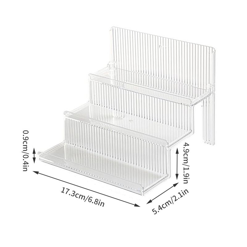 1-5 Tier Ladder Acrylic Display Stand Transparent Nail Polish Display Rack Perfume Doll Holder Cupcake Desktop Storage Organizer