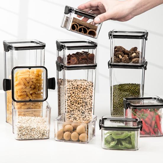 Портативная канистра для пищевых продуктов, экологически чистый, хороший видимый контейнер для хранения продуктов
