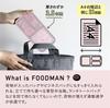 Foodman Bento 400 мл Легкий, надежный с двойной герметизацией для DSK Box, Тонкий, Портативный, Устойчивый, Вместительный, Антибактериальный, Розовый, 4-точечная фиксация,