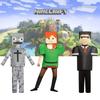 Minecraft Детский Прочный Полиэстер Костюм Алекса Косплей Игровой Сценический Костюм Для Хэллоуина Рождества Реквизит