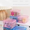Jewelry Container Collection Box Transparent Plastic Cards Box Storage Case  for Storing Jewelry