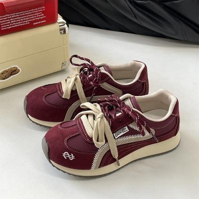 Осенью в продаже новые товары, новая универсальная ретро обувь на толстой подошве для увеличения роста, повседневная спортивная обувь 6052