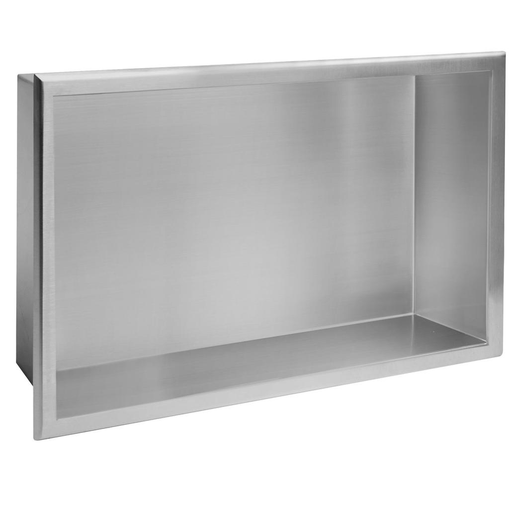 Półka wnękowa 02 30x45x10 stal szczotkowana sku rea-05601