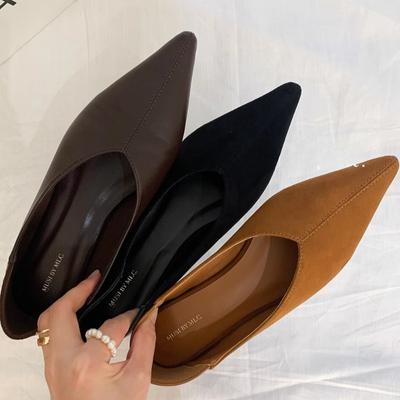 Новые модные балетки для женщин, удобные мягкие туфли без застежек на плоской подошве, женские повседневные элегантные кроссовки на низком каблуке для босых ног