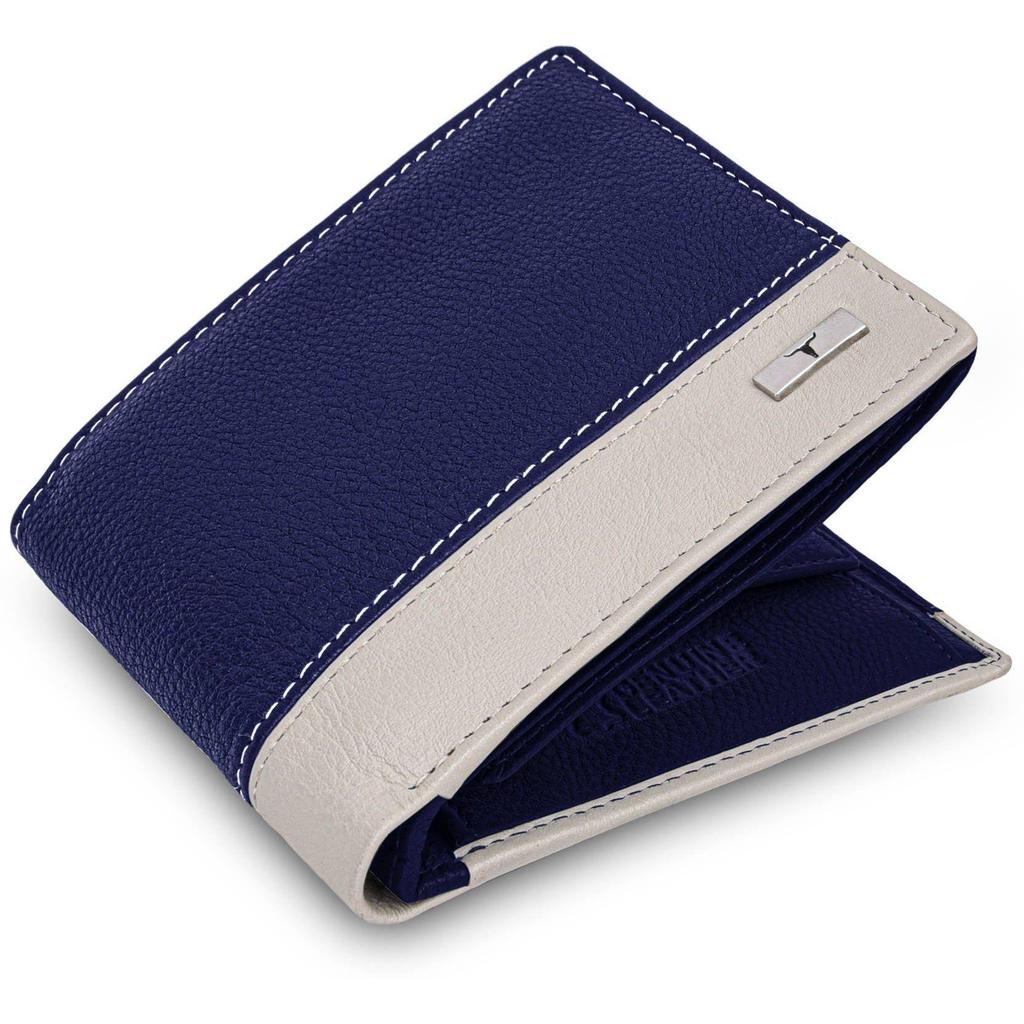 Мужской повседневный, формальный, дорожный, модный кошелек из натуральной кожи с RFID-меткой  (8 слотов для карт) Мужской кошелек