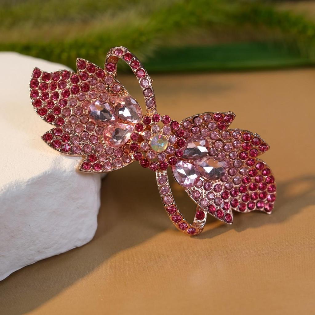 Элегантная заколка для волос из сплава со стразами - Стильный универсальный аксессуар для прически пучок для женщин