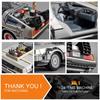 ВЕЛЛИ 1:24 Назад в будущее Машина времени Литая модель из сплава DMC-12 Delorean Металлическая игрушечная машинка Подарок Коллекционная модель автомобиля