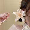 Long Tassel Sweet Petal Hair Clips Elegant Flower Duckbill Clip  Women Use