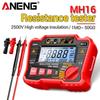 Digital Megohmmeter Insulation Resistance Meter Ohm Tester MH16 Earth High Voltage Ohmmeter Resistance Meter Tester Tools with Digital Display