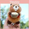 Marmota Bowl Hug Cute Animal Plush Pendant Keychain Accessory Decor Backpack